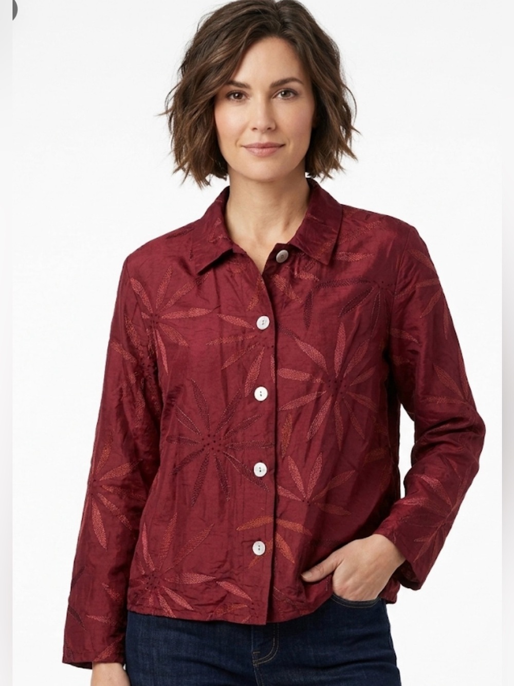 French Laundry Stylish silk  Women's top size large